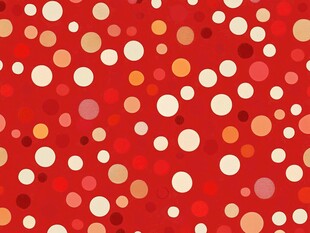 红色波点图案背景设计