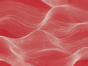 红色线条波浪抽象背景图