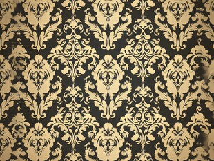 奢华黑金欧式花纹壁纸