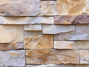 石砌墙面纹理特写