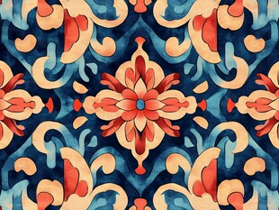 复古风精美花纹图案设计