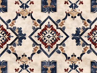 复古花纹瓷砖图案设计