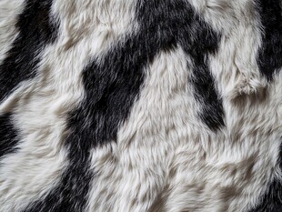 黑白相间动物毛皮纹理