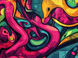 绚丽多彩的街头涂鸦艺术