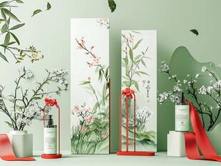 中式雅致香氛产品展示