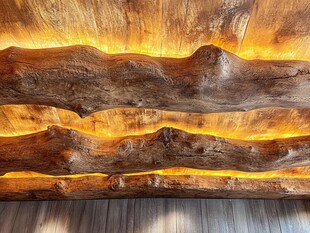 独特木质艺术墙面装饰