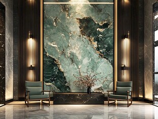 奢华大理石玄关装饰场景