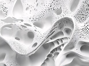 白色多孔艺术纹理图案