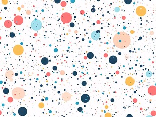 多彩圆点无缝图案背景