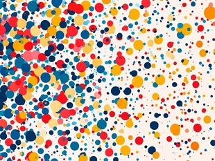 多彩圆点抽象背景图案