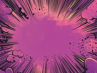 漫画风爆炸渐变背景图