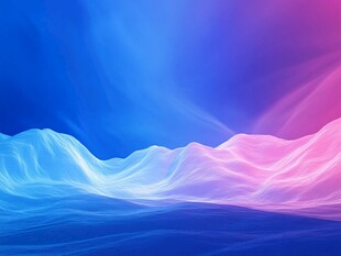 梦幻渐变色彩山水背景图