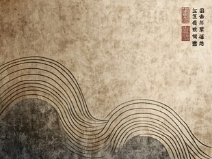 中式复古风线条纹理背景图