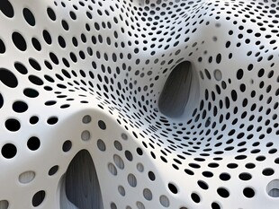 孔洞艺术造型的独特结构