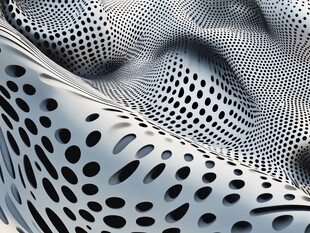 立体孔洞纹理艺术图案