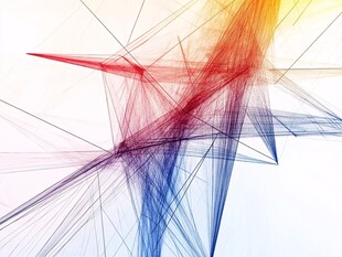 绚丽线条抽象艺术图案