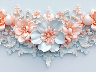 立体花卉装饰艺术作品