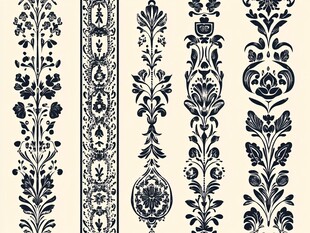 复古花卉装饰图案