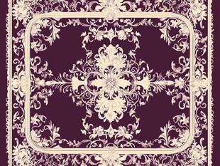 复古华丽花卉图案纹理