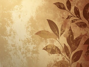 复古风树叶纹理背景图