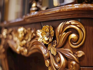 奢华木雕家具细节之美