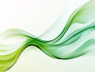 灵动绿波抽象背景图
