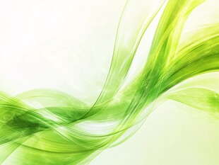 绿色飘逸动感抽象线条背景