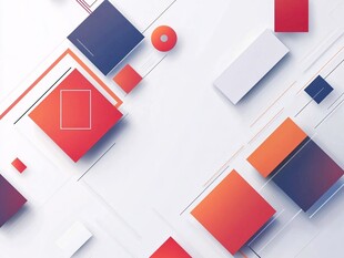 几何图形构成的现代简约画面