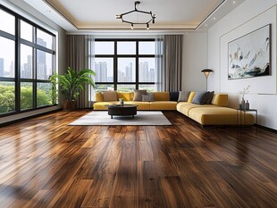 现代简约明亮客厅室内场景