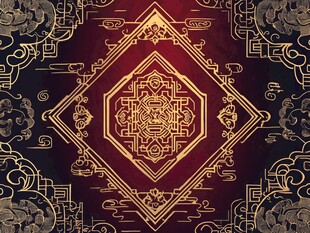 中式古典花纹背景图案