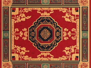 中式传统花纹地毯图案