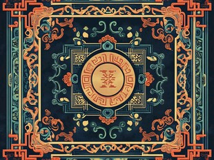 中式传统吉祥图案装饰画