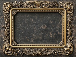 古典金色雕花装饰画框