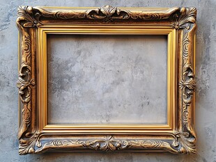 古典金色雕花艺术画框