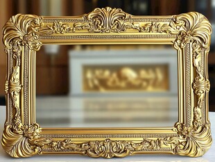 奢华金色雕花艺术画框
