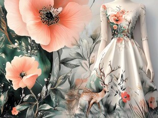 花卉刺绣裙装的梦幻之美