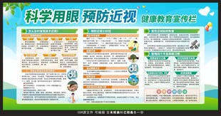 预防近视宣传栏