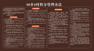 乡镇积分管理销管理办法细则展示
