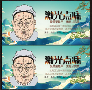祛痣展板