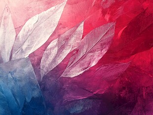 梦幻渐变羽毛艺术背景图