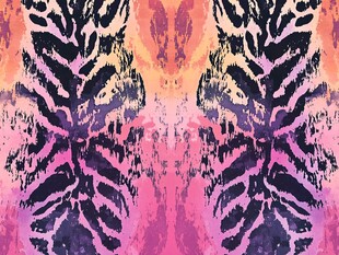 梦幻渐变动物纹理图案