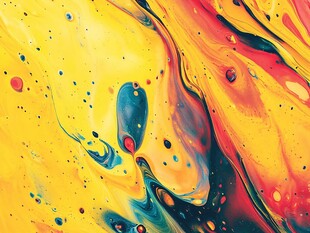 绚丽多彩的流体艺术图案