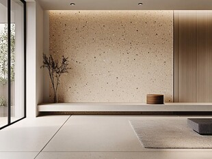 简约侘寂风室内休憩角落