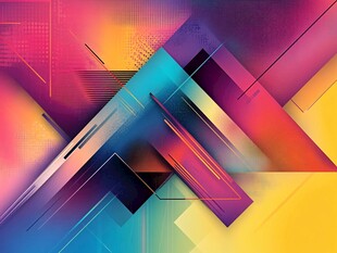 绚丽几何抽象艺术背景图