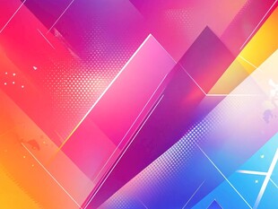 炫彩几何渐变抽象背景图
