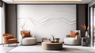 现代简约风客厅优雅场景