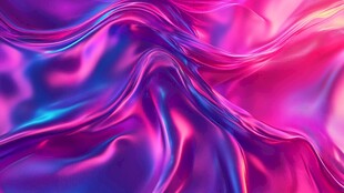 梦幻渐变流动彩色丝绸纹理