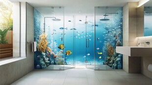梦幻海底主题浴室设计