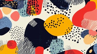 抽象几何图案艺术背景图