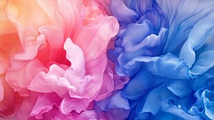 梦幻色彩烟雾融合艺术图